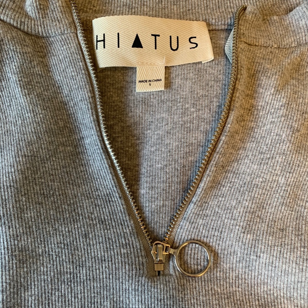 Grey Ribbed Bodysuit - Picture 4 of 5